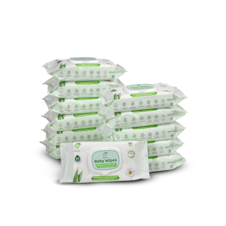 98% Pure Water (Unscented) Baby Wipes with Lid