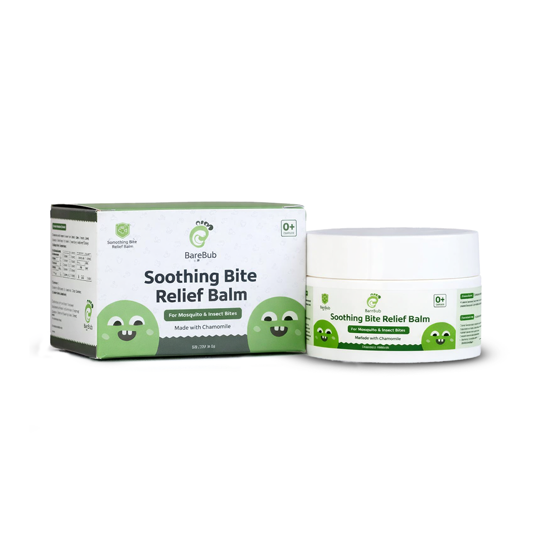 BareBub Soothing Bite Relief Balm packaging on a white background